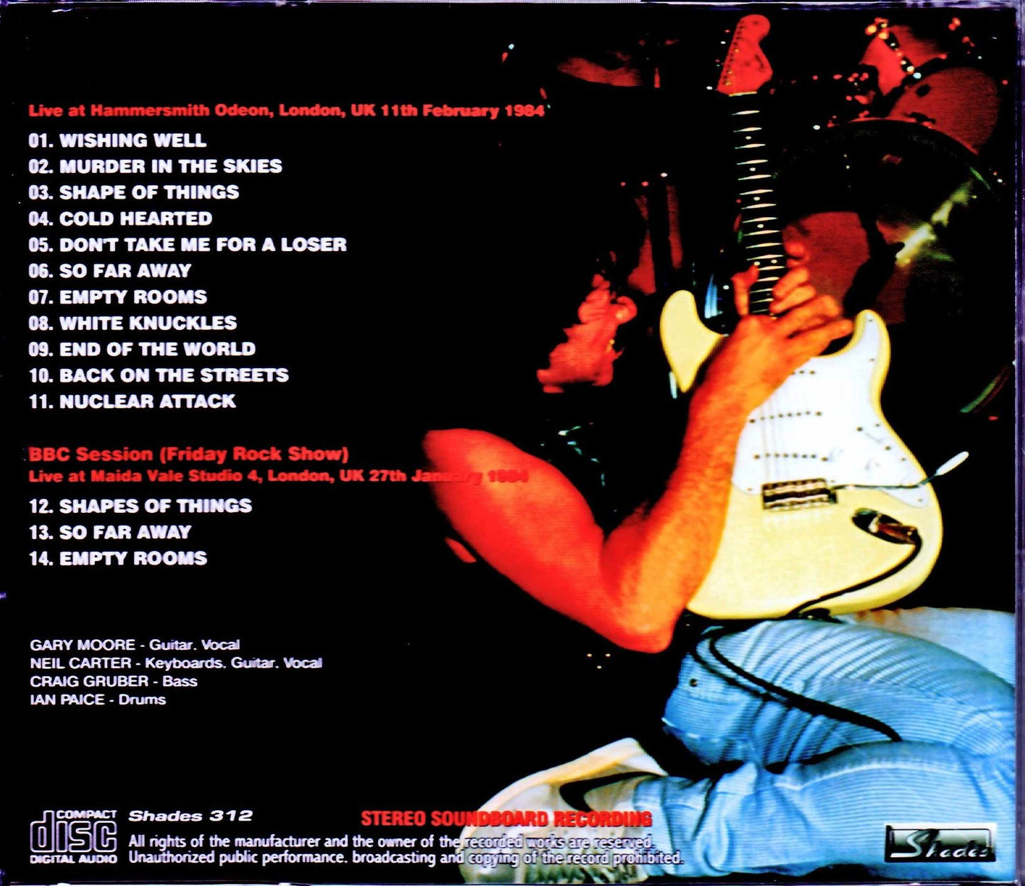 Gary Moore/London,UK 2.11.1984 Upgrade