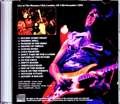 Gary Moore/London,UK 12.12.1984