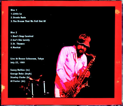 Sonny Rollins Group, George Duke, Stanley Clarke/Tokyo, Japan 1981