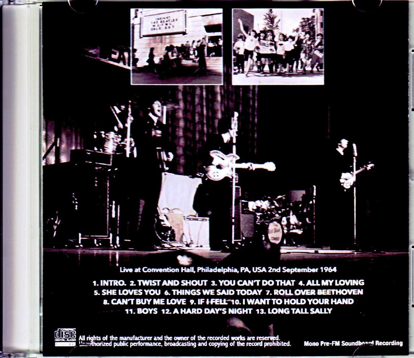 Beatles/PA,USA 1964 Pre-FM Soundboard Remaster
