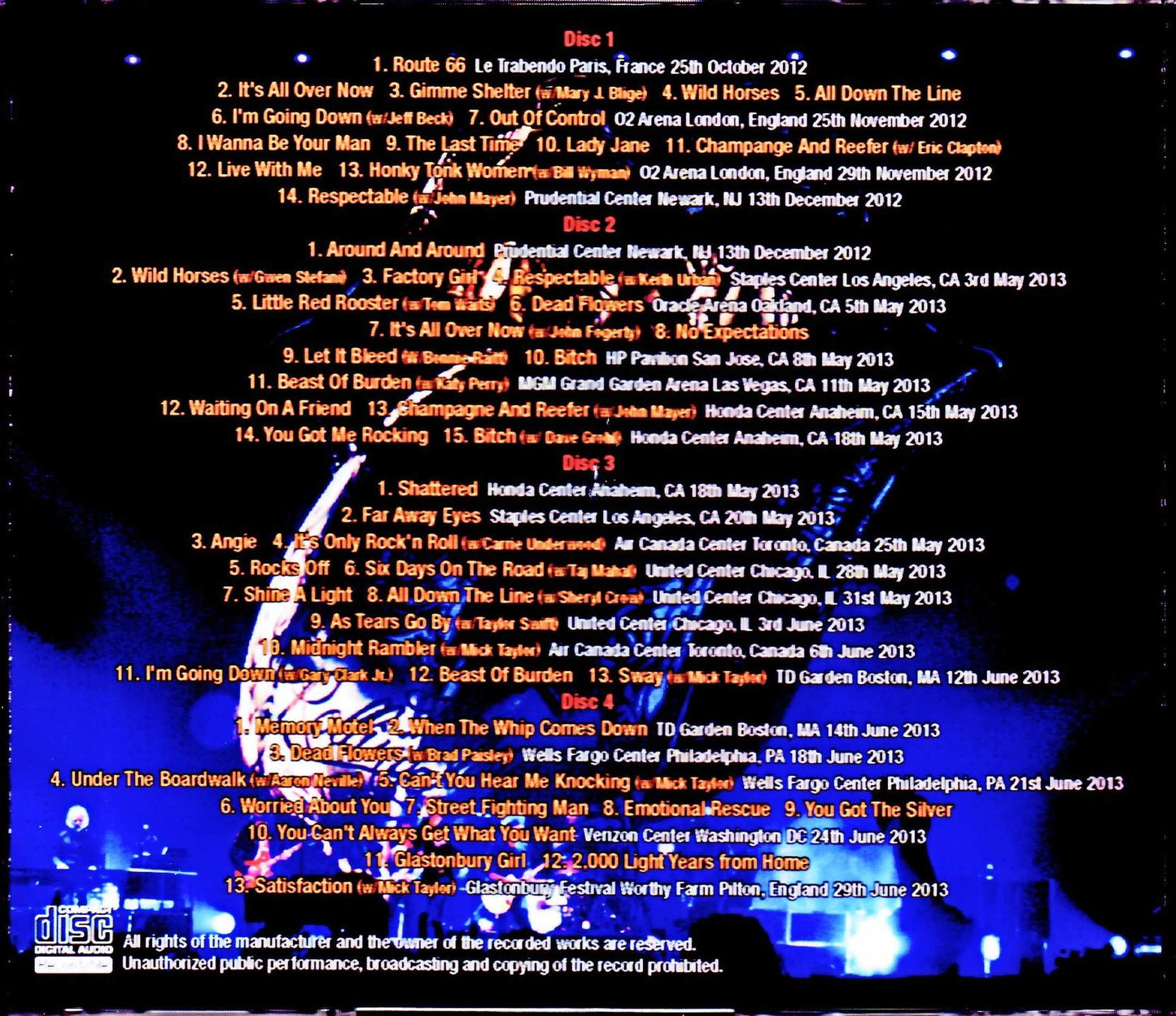 Rolling Stones/Compilation of rarely played songs, guest performances and selected other tracks 2012-2013
