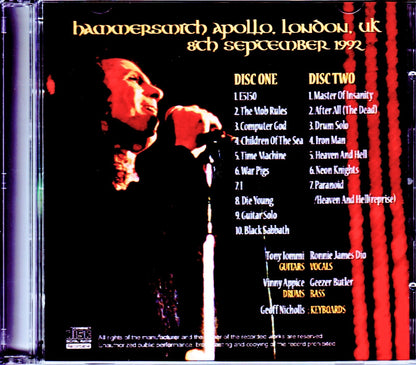 Black Sabbath/London,UK 1992