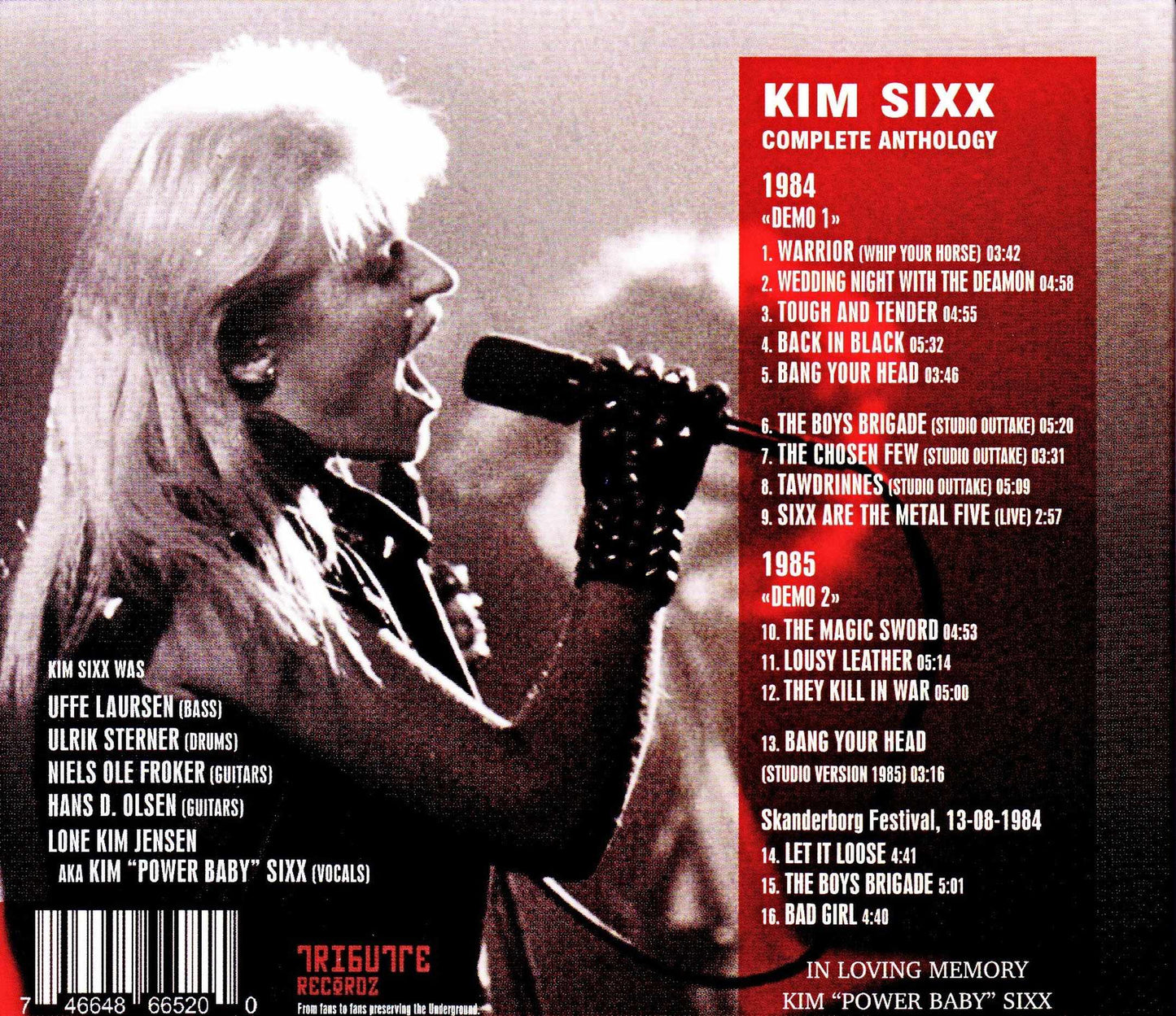 Kim Sixx/Complete Anthology 1984-1985