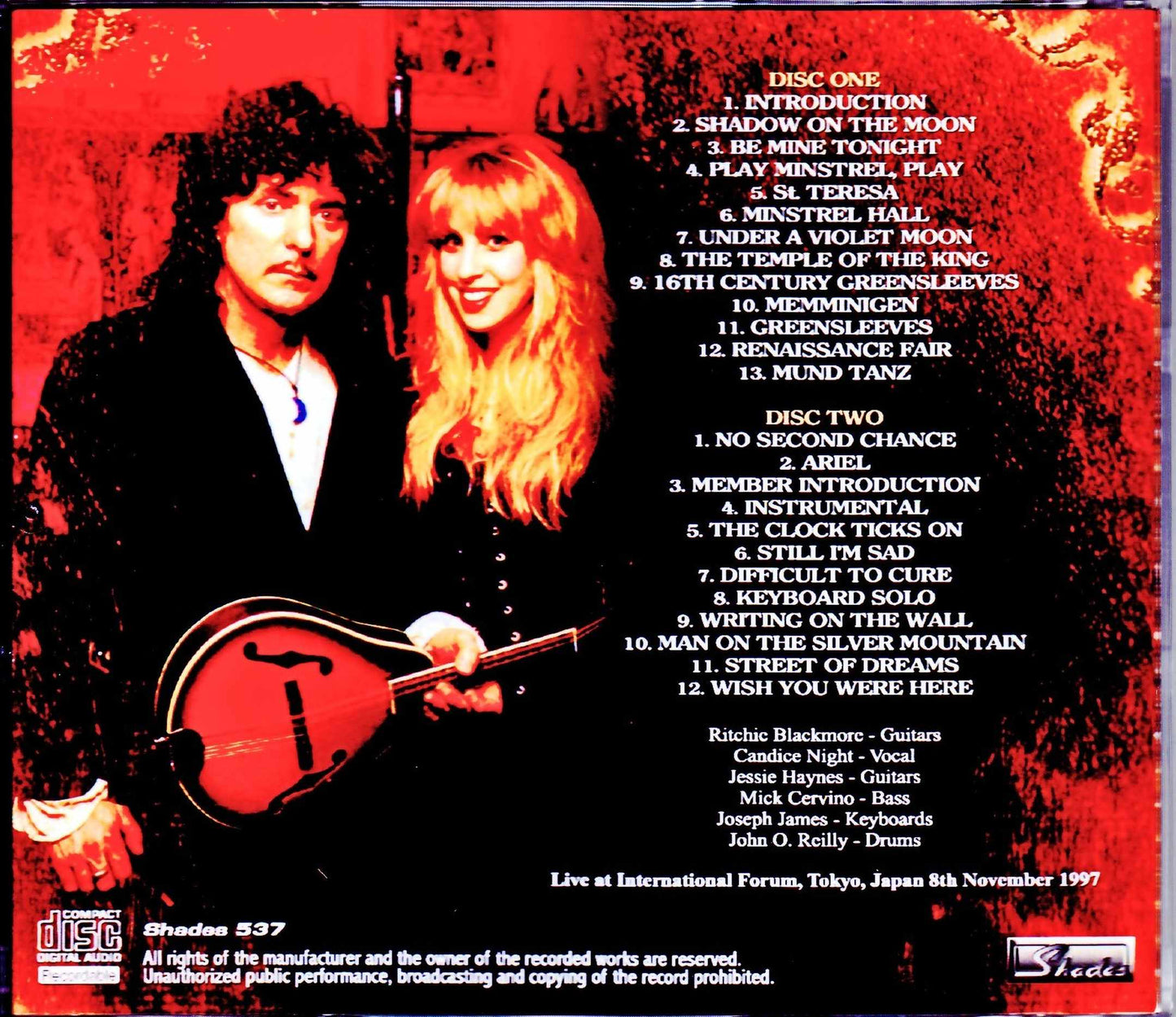 Blackmore's Night/Tokyo,Japan 11.8.1997