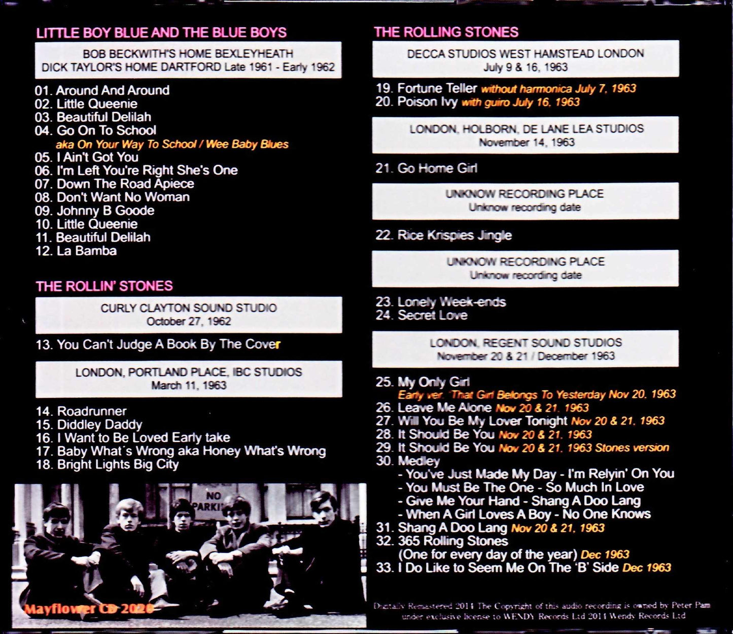 Rolling Stones/Complete Studio Sessions 1961-1963