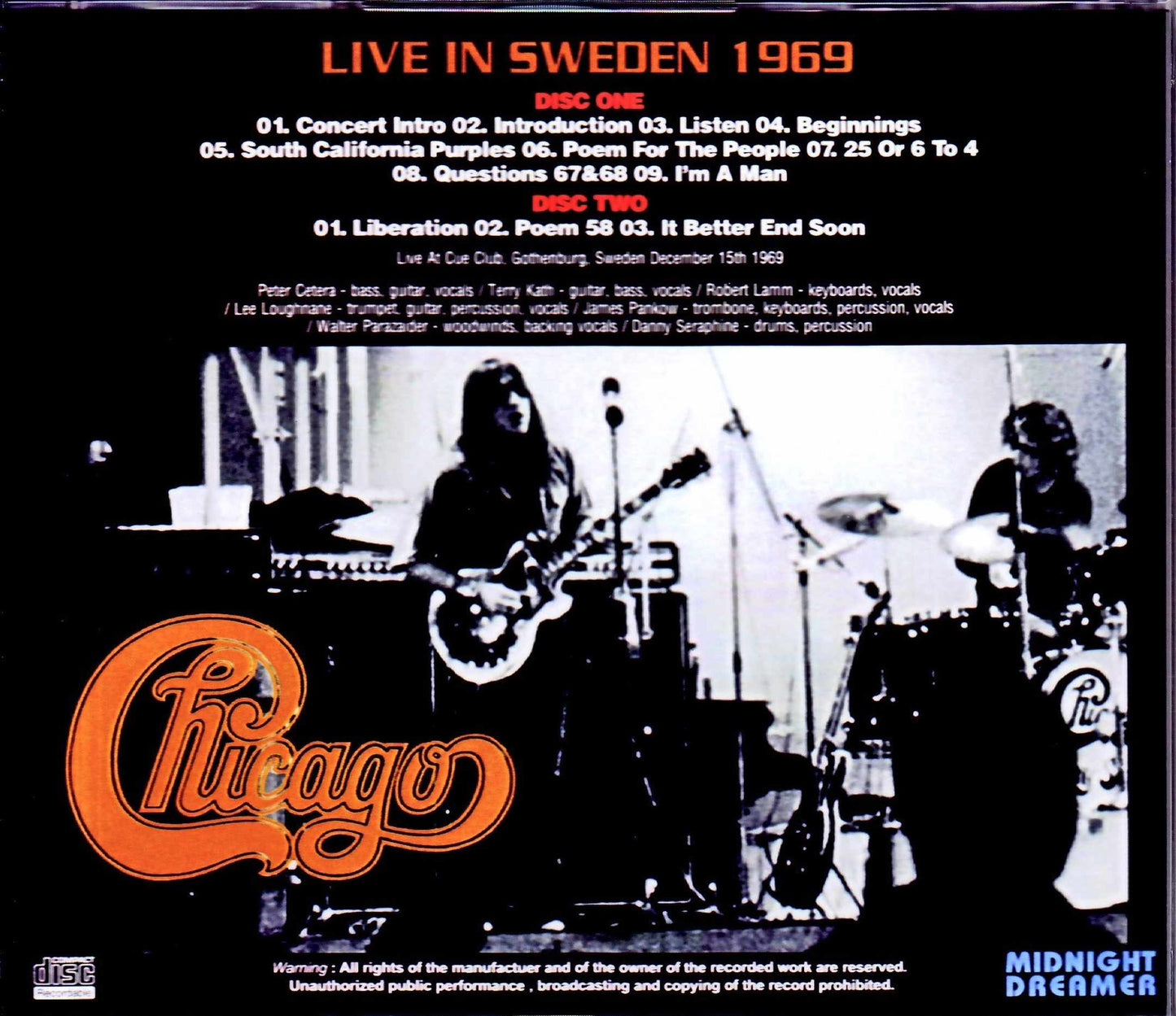 Chicago/Sweden 1969
