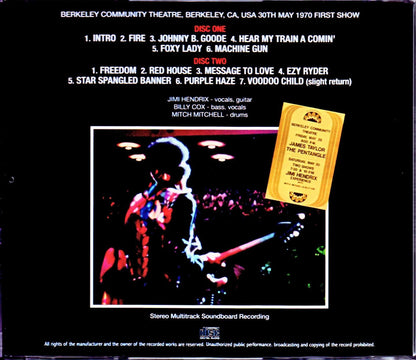 Jimi Hendrix/CA,USA 5.30.1970 First Show