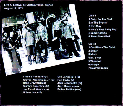 CTI All Stars Freddie Hubbard,Grover Washington Jr.,Stanley Turrentine,Bob James,Jack DeJonette/France 1972