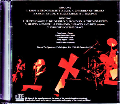 Black Sabbath/PA, USA 1981