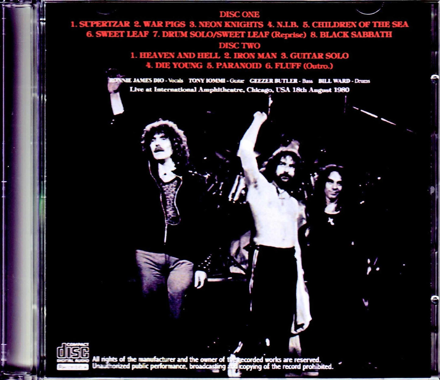 Black Sabbath/IL, USA 1980