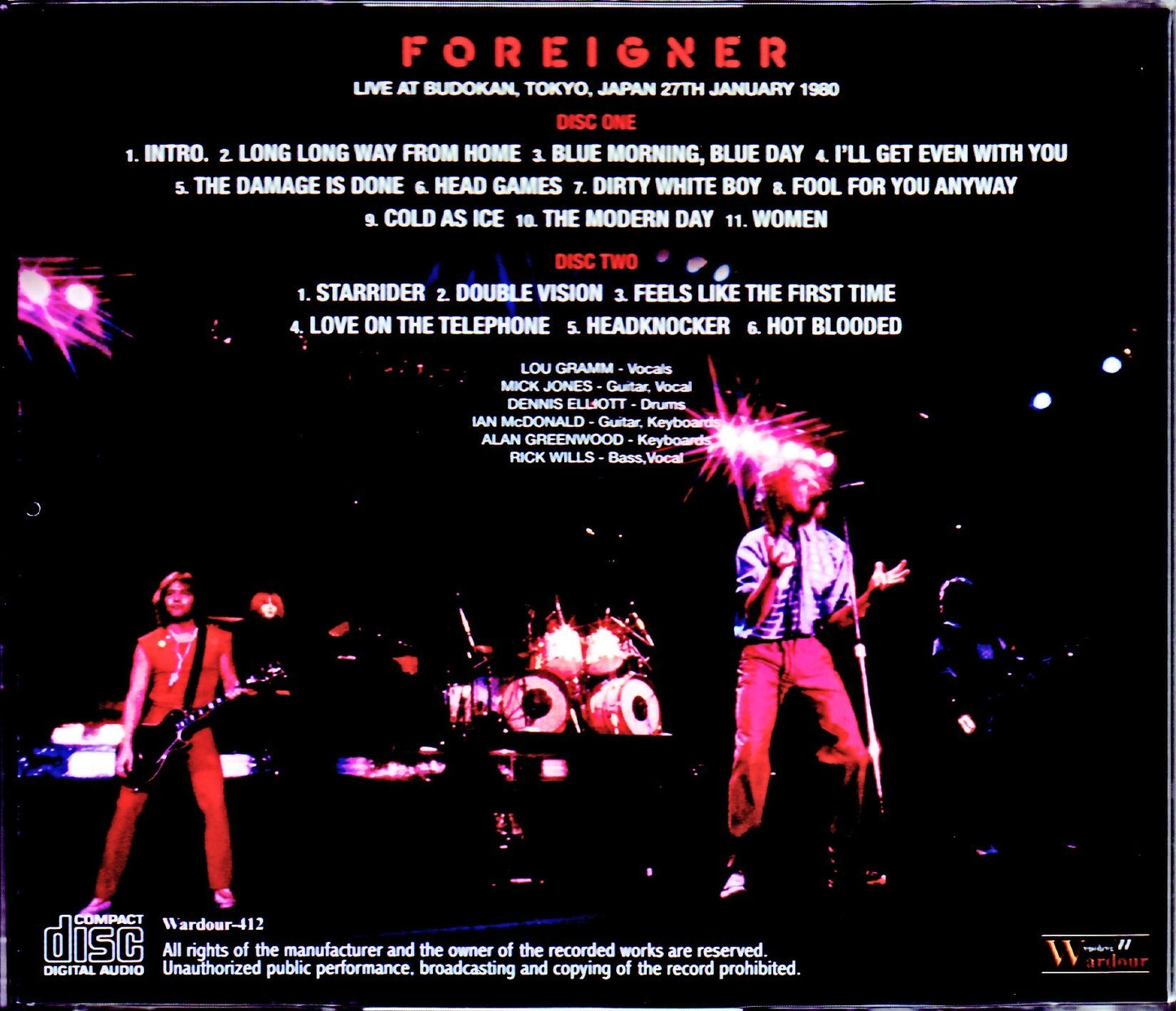 Foreigner/Tokyo,Japan 1.27.1980