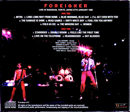 Foreigner/Tokyo,Japan 1.27.1980
