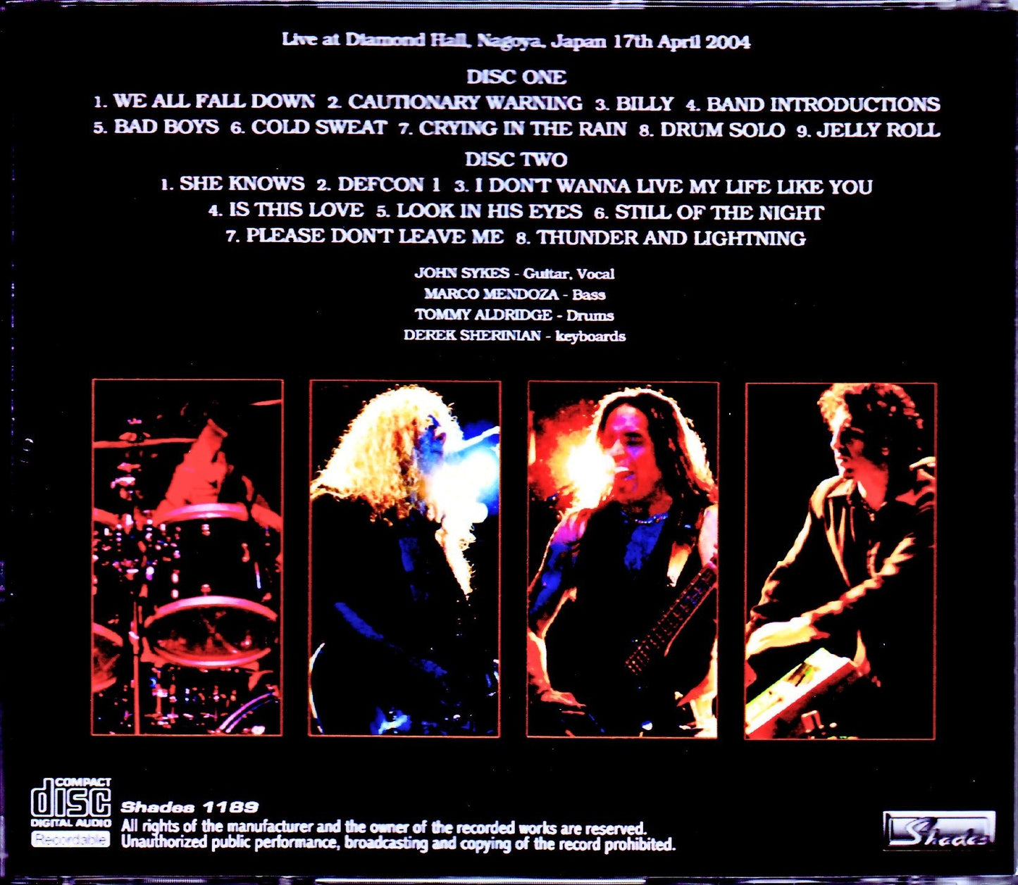 John Sykes/Aichi,Japan 2004