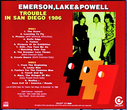 EL & P Emerson,Lake & Powell/CA,USA 11.1.1986