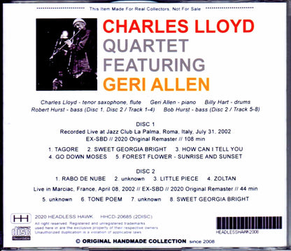 Charles Lloyd Quartet, Geri Allen/Italy 2002 & more