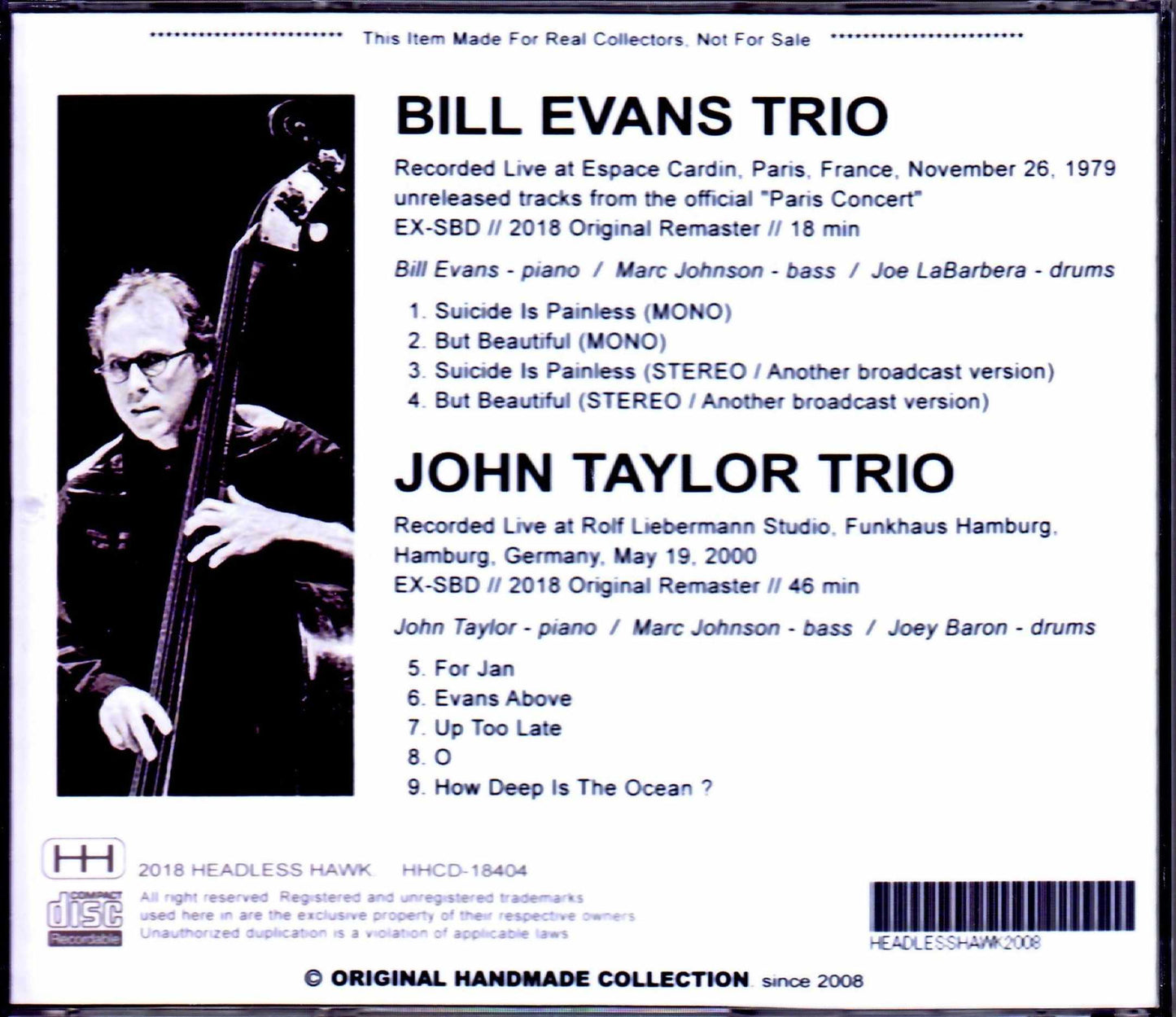 Bill Evans, John Taylor Trio, Marc Johnson/France 1979 & more