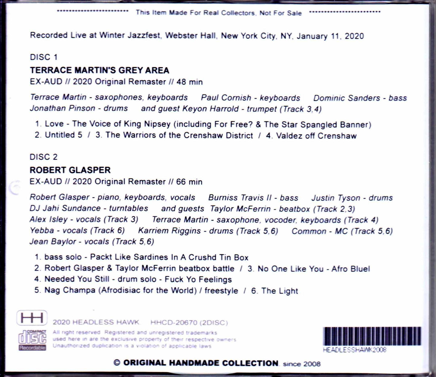 Terrace Martin's Gray Area Robert Glasper/NY,USA 2020