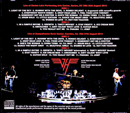 Van Halen/NY,USA 2015 & more