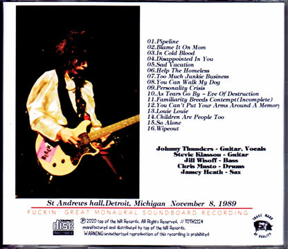 Johnny Thunders & the Oddballs/MI,USA 1989 Upgrade