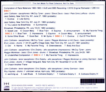 John Coltrane Quartet,Eric Dolphy/Compilation of Rare Materials 1960-1963