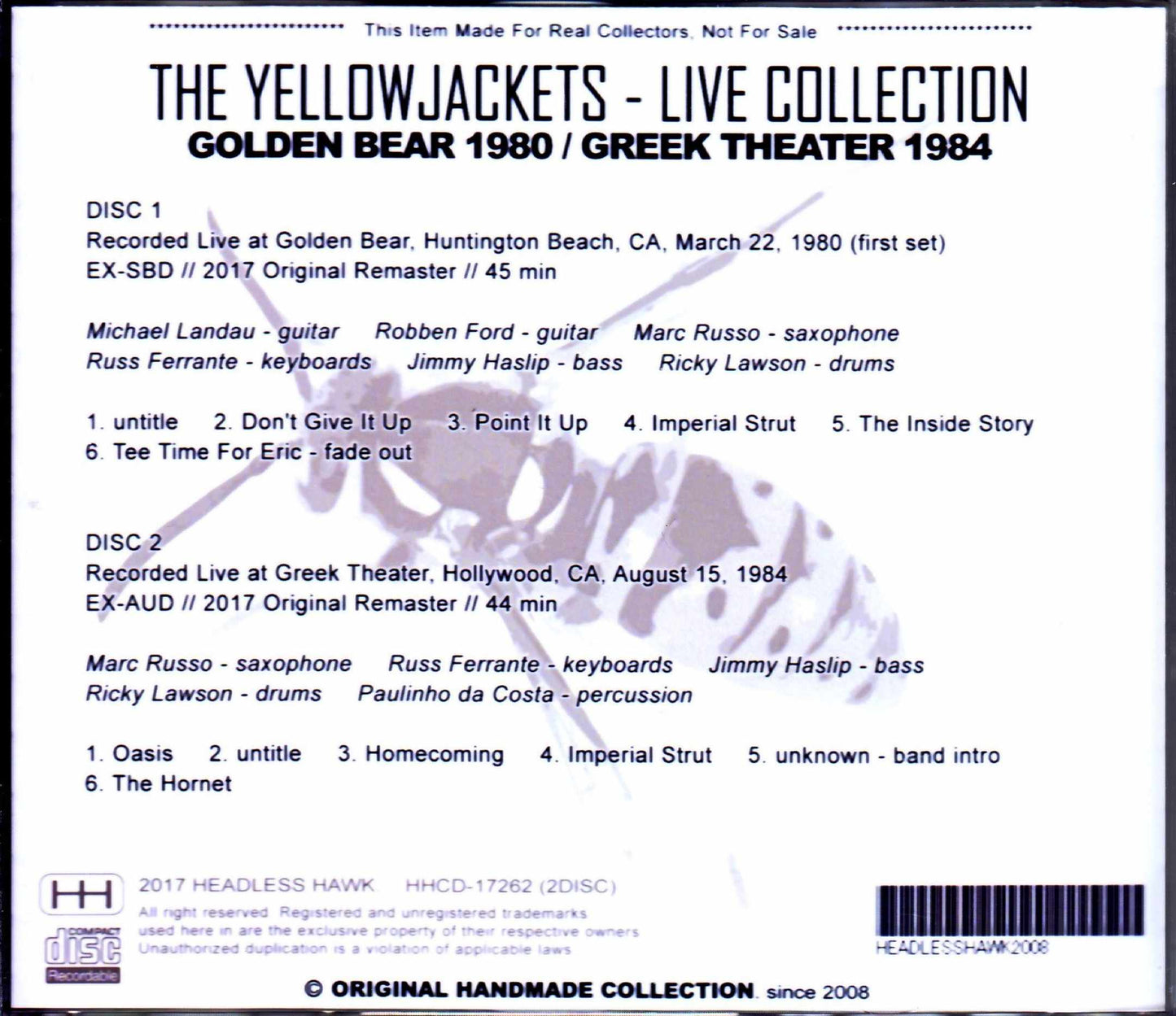Yellow Jackets Robben Ford,Michael Landau/CA,USA 1980 & 1984