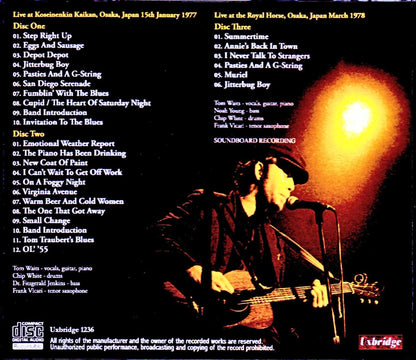 Tom Waits/Osaka,Japan 1977 & 1978