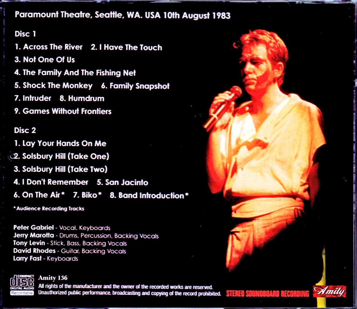 Peter Gabriel/WA,USA 1983