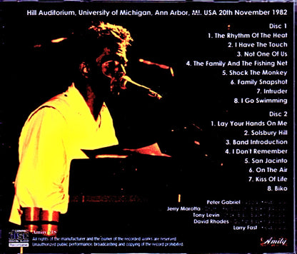 Peter Gabriel/MI, USA 1982