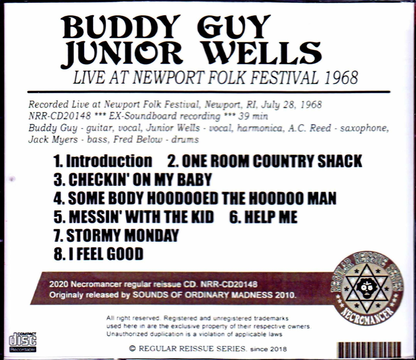 Buddy Guy, Junior Wells/RI, USA 1968