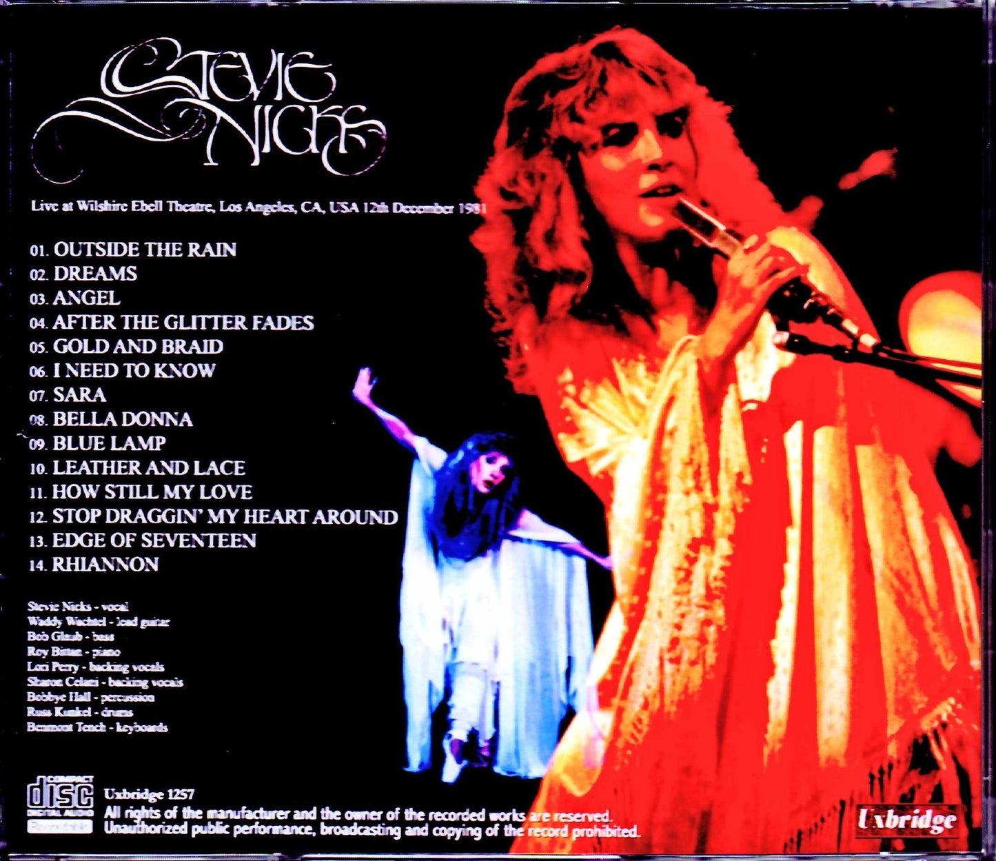 Stevie Nicks/CA,USA 1981 Mike Millard Original Master Tapes