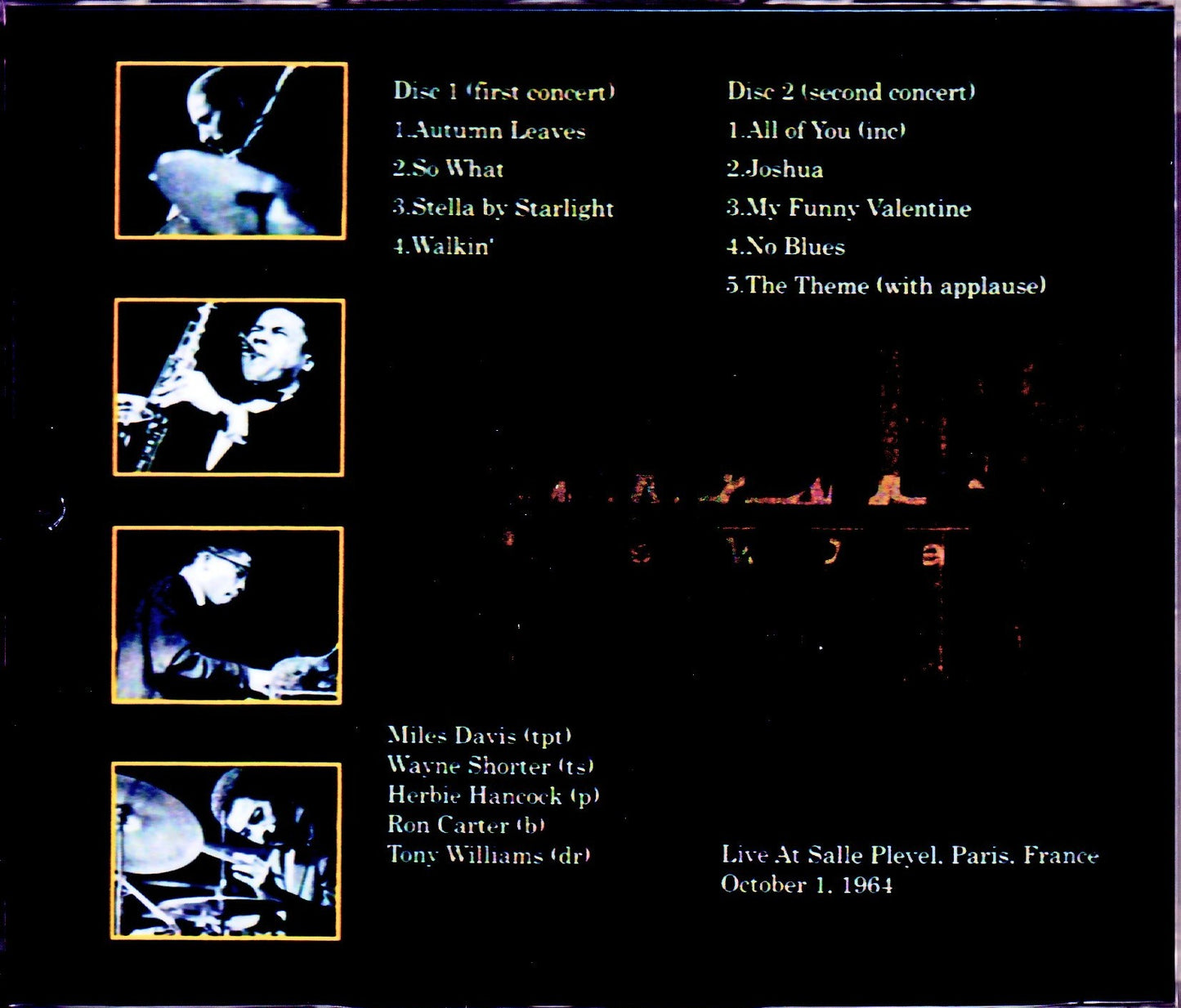Miles Davis, Wayne Shorter, Herbie Hancock, Tony Williams/France 1964 Upgrade