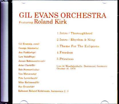 Gil Evans Orchestra, Roland Kirk/Germany 1976