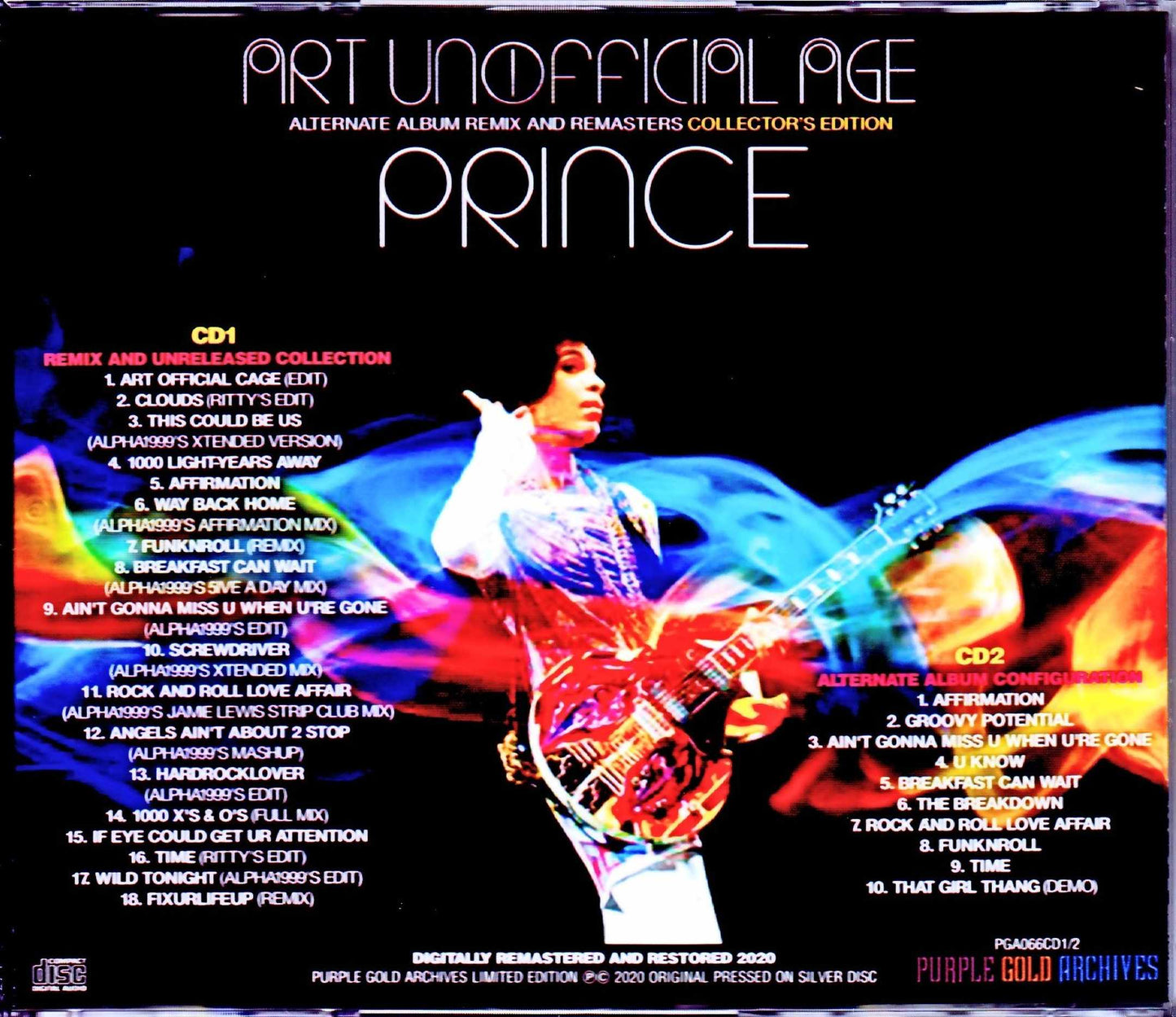 Prince/Art Official Age Alternate Remix and Remaster
