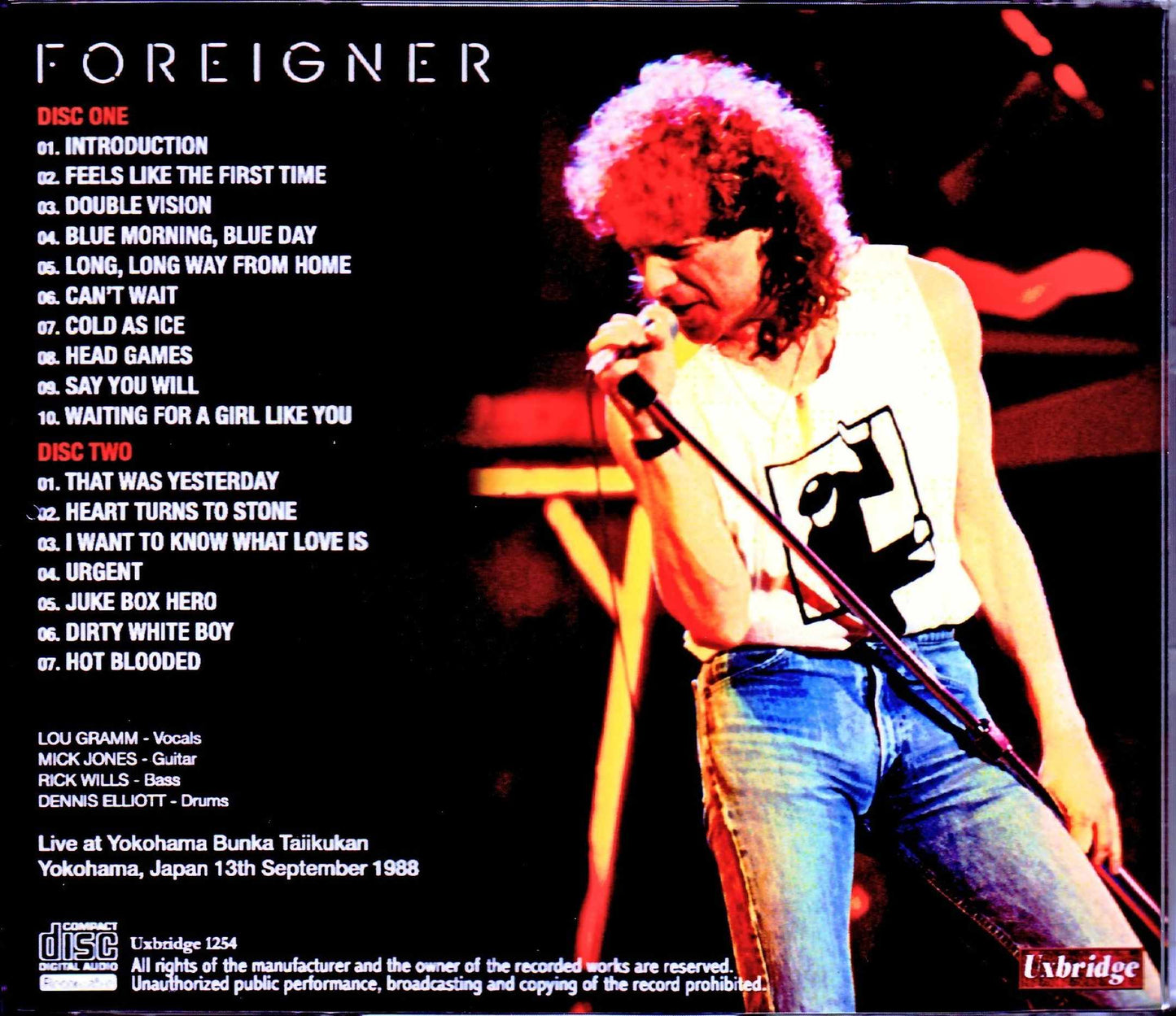 Foreigner/Kanagawa,Japan 1988
