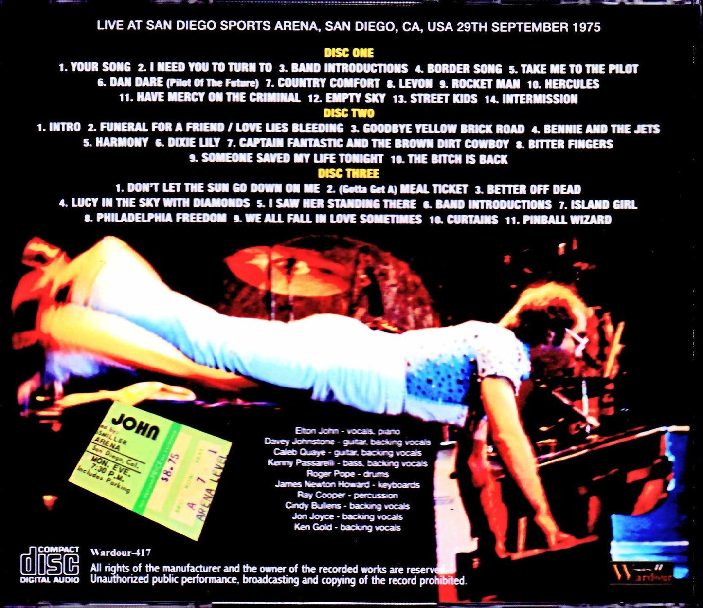 Elton John/CA,USA 1975 Original Master Tapes