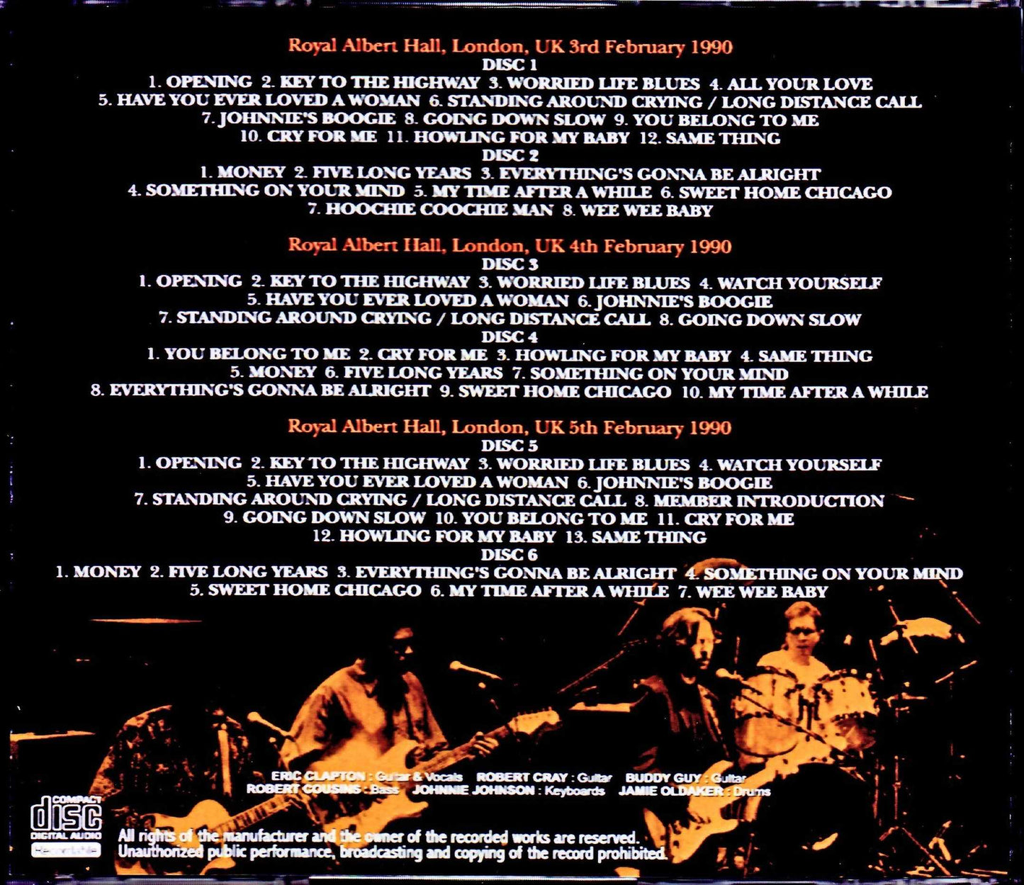 Eric Clapton/London,UK 1990 3Days Complete
