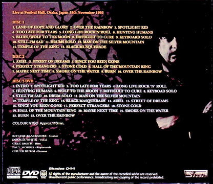 Ritchie Blackmore's Rainbow/Osaka,Japan 1995 S & V