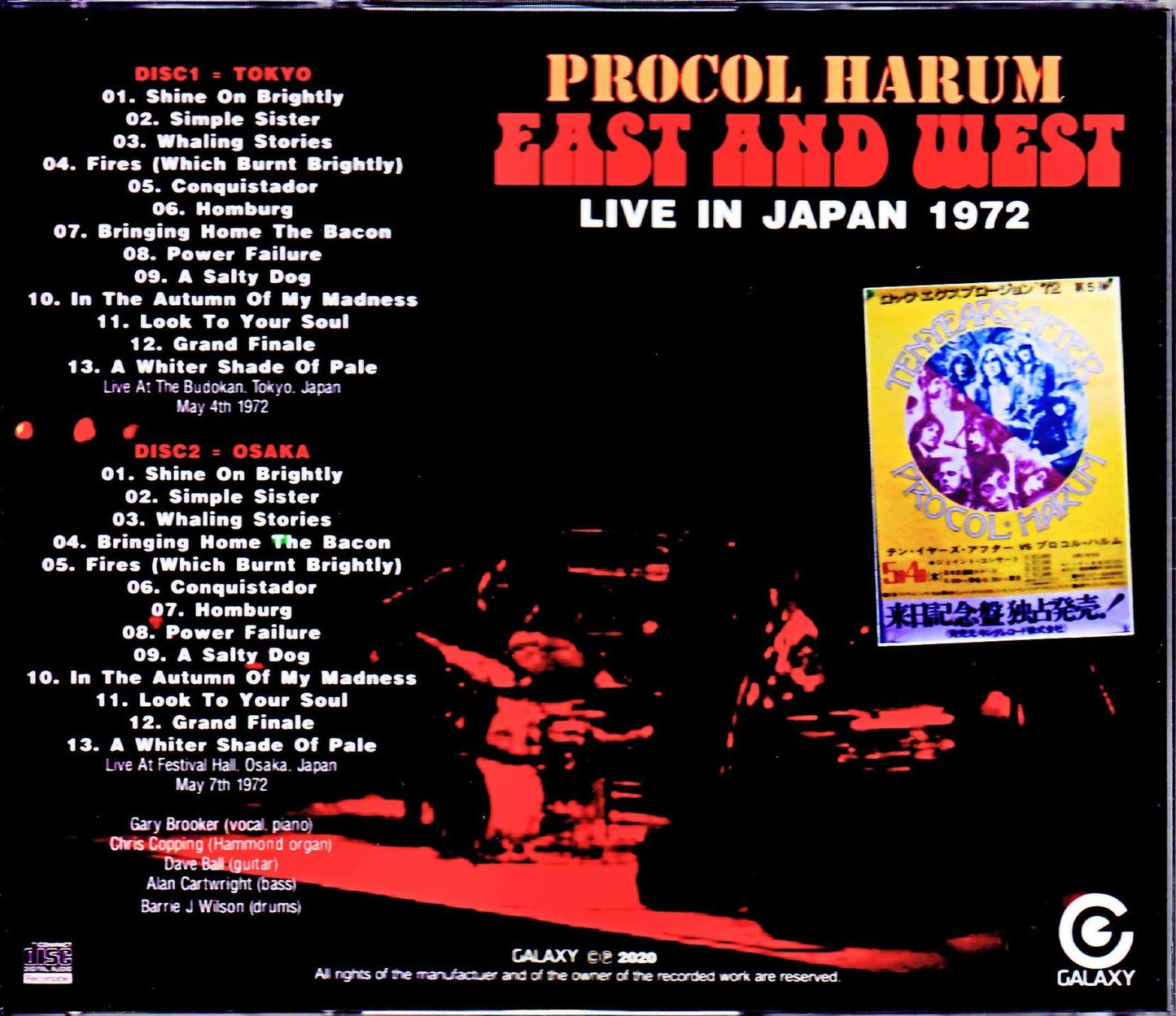 Procol Harum/Tokyo & Osaka,Japan 1972 Complete