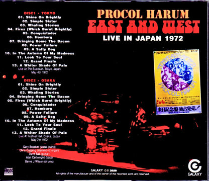 Procol Harum/Tokyo & Osaka,Japan 1972 Complete
