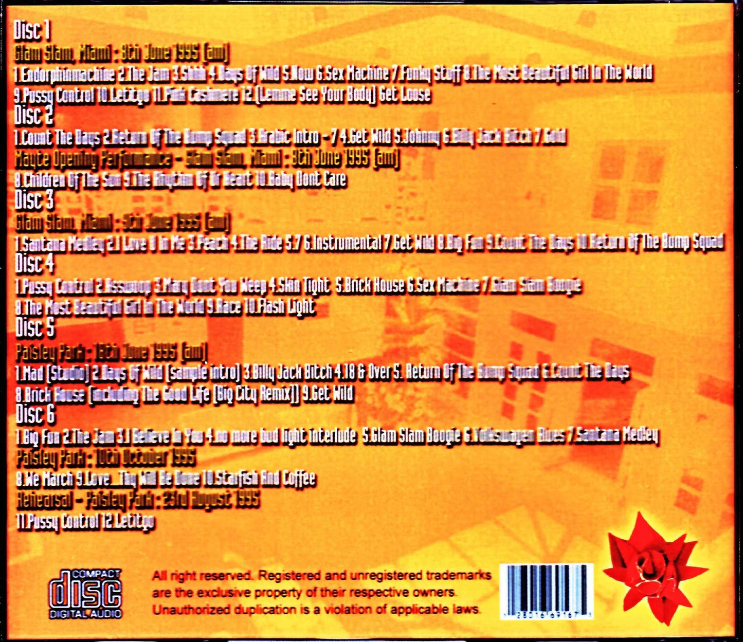 Prince/MN,USA 1995 Lost Open Sessions Vol.1