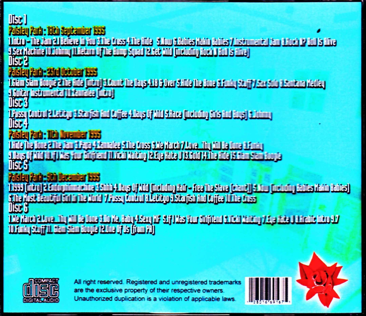 Prince/MN,USA 1995 Lost Open Sessions Vol.3
