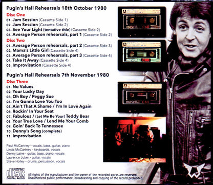 Paul McCartney,Wings/UK 1980 Rehearsals 2Days Upgrade