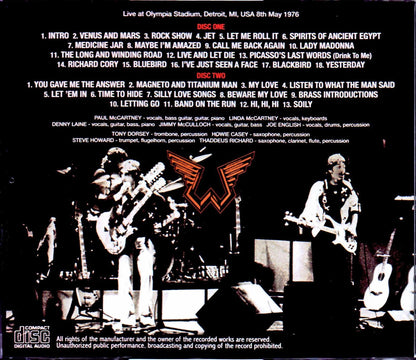 Paul McCartney,Wings/MI,USA 1976 Upgrade