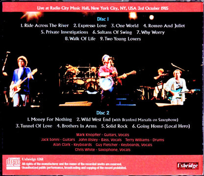Dire Straits/NY, USA 1985