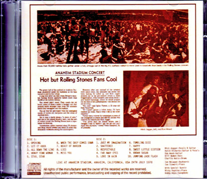 Rolling Stones/CA, USA 7.24.1978