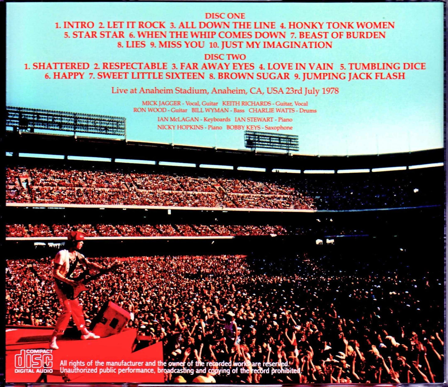 Rolling Stones/NY,USA 7.23.1978 Upgrade