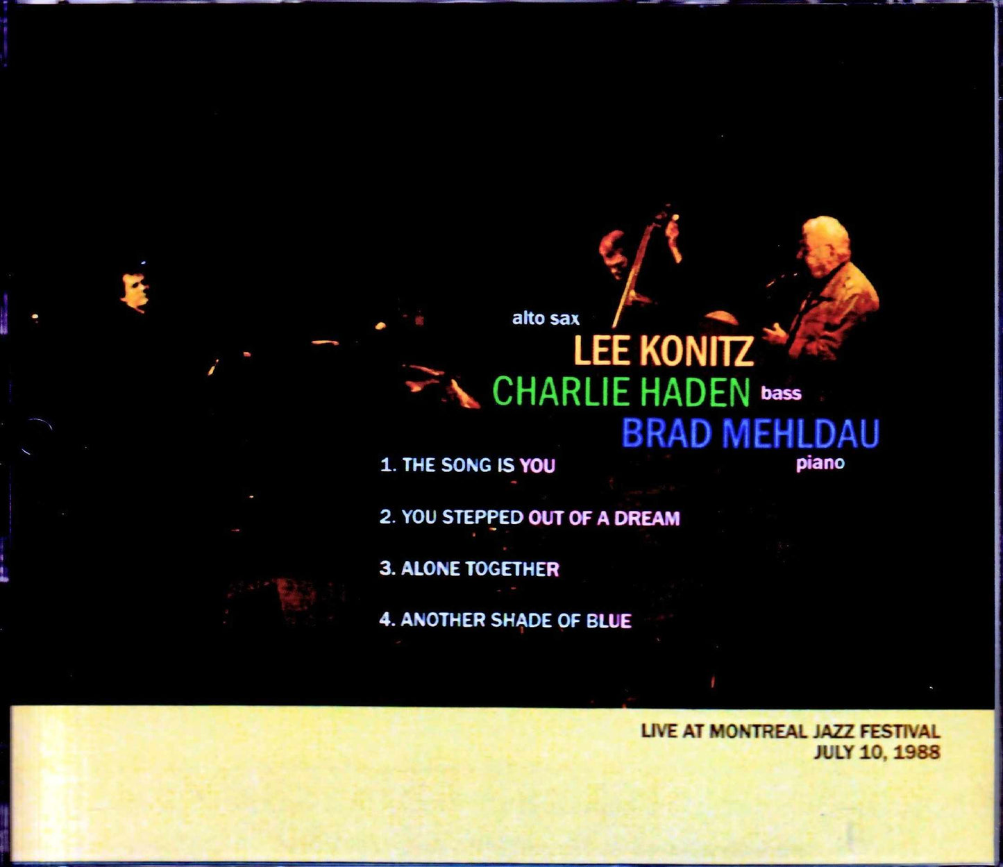 Lee Konitz, Charlie Haden, Brad Mehldau/Canada 1988