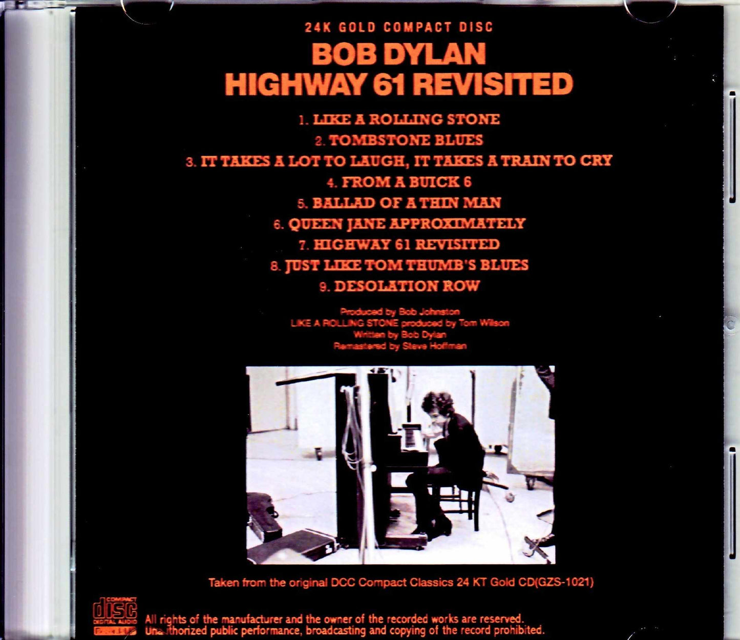 Bob Dylan/Highway 61 Highway 61 Revisited Original DCC Compact Classics