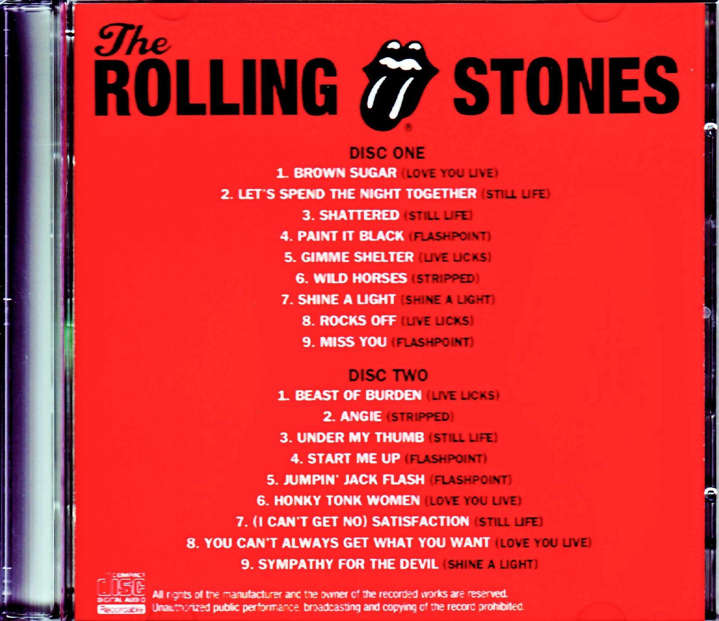 Rolling Stones/Special Live Compilation