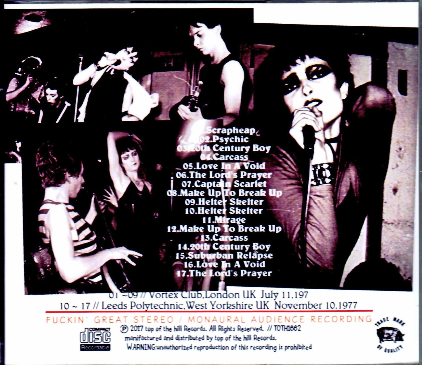 Siouxsie and the Banshees/London,UK 1977 & more